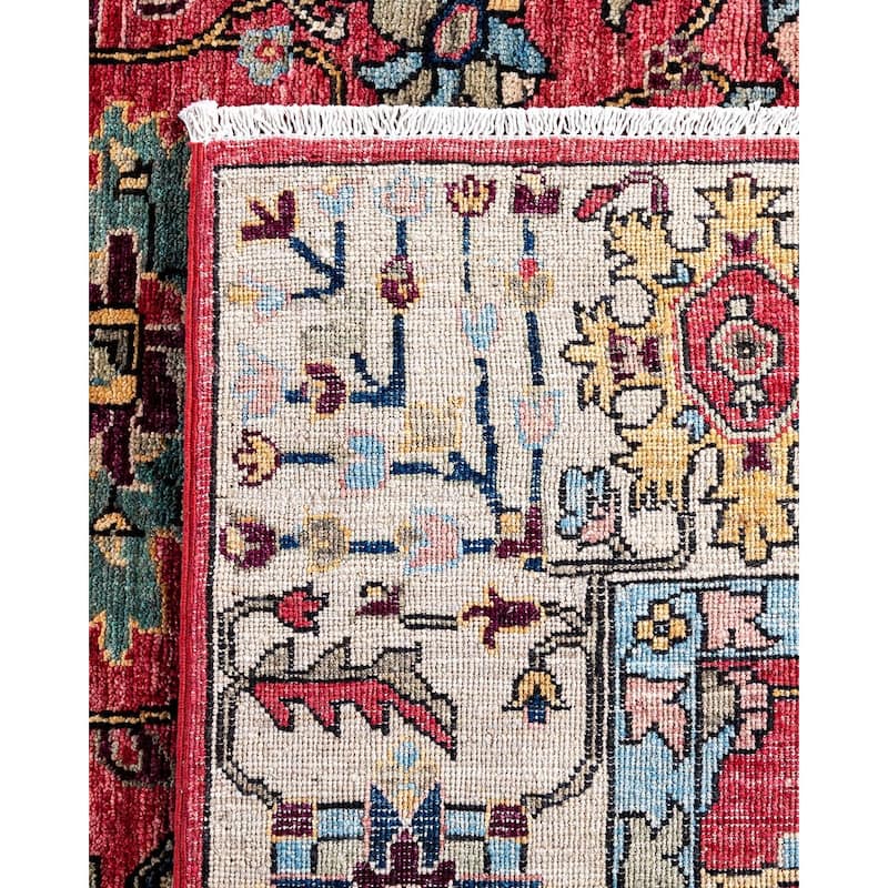 Serapi One-of-a-Kind Hand-Knotted Area Rug - Pink, 9' 0" x 11' 10" - 9' 0" x 11' 10"