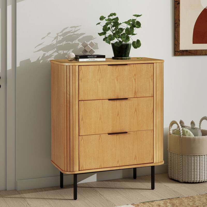 Nightstand with 3 Drawers