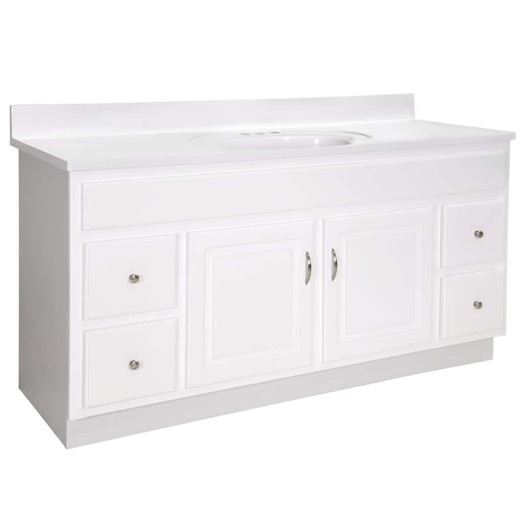 Design House 586446 Concord 60" Free Standing Single Basin Vanity Set
