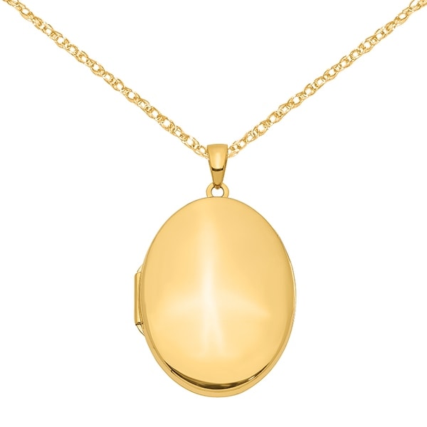 14k gold oval locket clearance