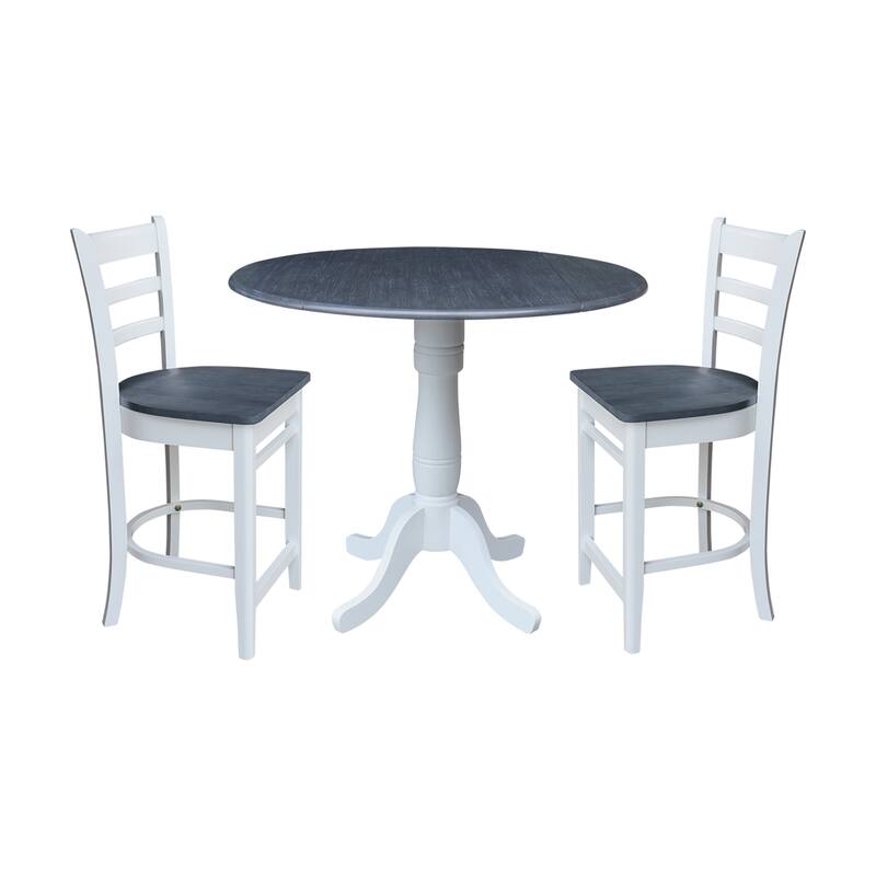 42" Round Pedestal Table with Stools