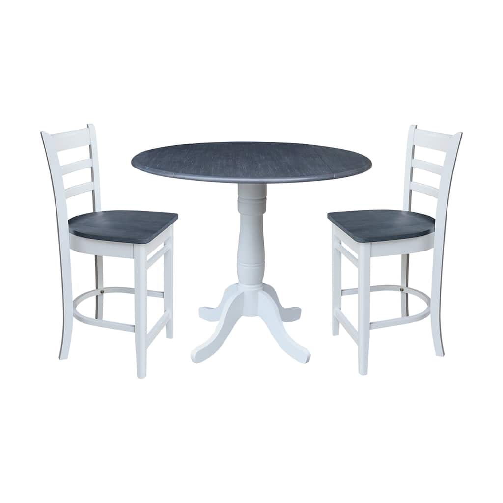 42" Round Pedestal Table with Stools