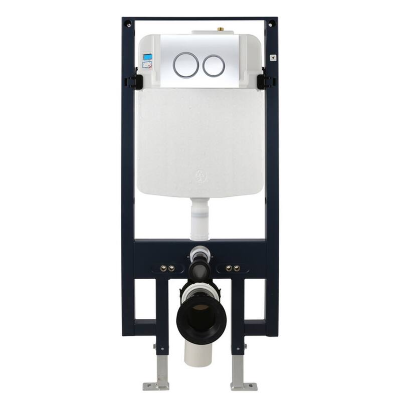 Eago PWG380 1.1 / 1.6 GPF Dual Flush Toilet Tank Only with Actuator - Polished Chrome