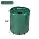 preview thumbnail 3 of 9, Green 66 Gallon Collapsible Green Rain Barrel for Water Collection - 23.6”L x 23.6”W x 34.6”H