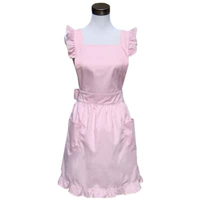 Lovely Retro Lady's Cotton Aprons Pink