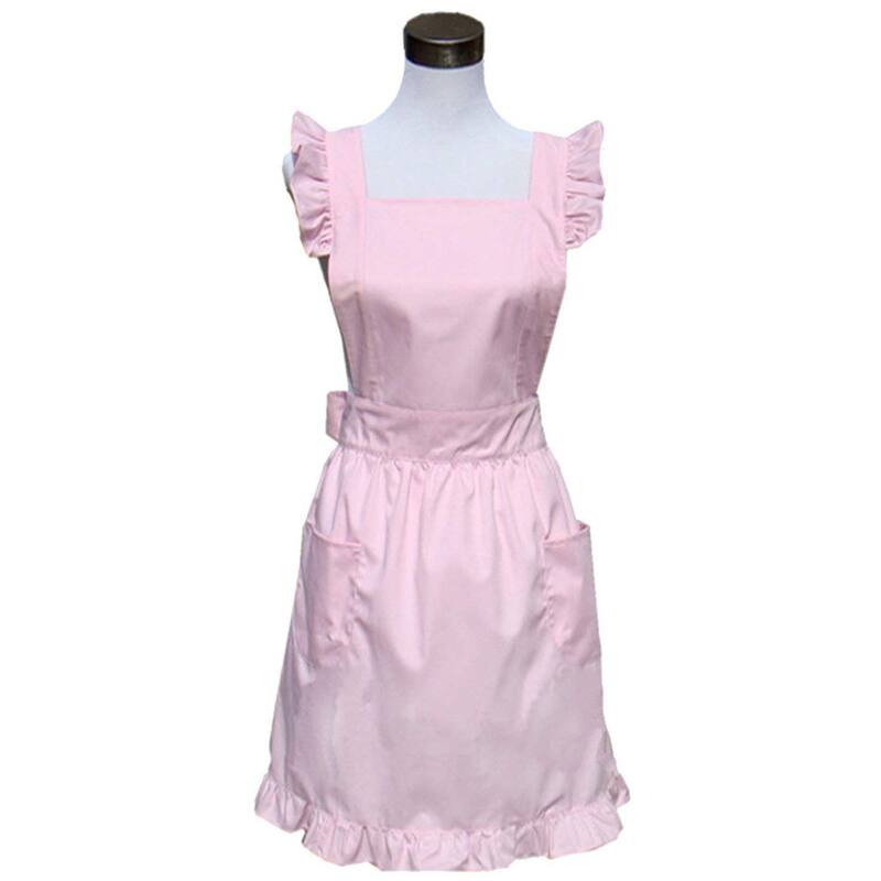 Lovely Retro Lady's Cotton Aprons Pink Bed Bath & Beyond 25970214