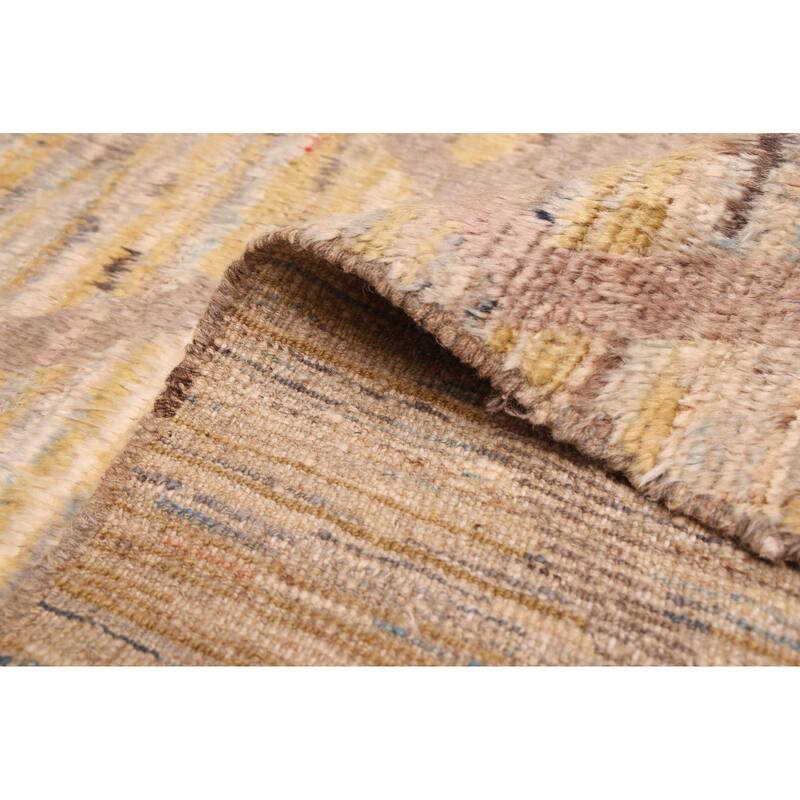 ECARPETGALLERY Hand-knotted Pak Finest Marrakesh Light Gold Wool Rug - 8'6 x 9'3