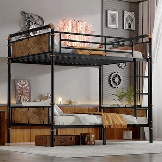 Twin XL Bunk Bed, Convertible, 15.9" Rails