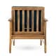 preview thumbnail 24 of 27, Perla Acacia Wood 7-piece Outdoor Chat Set by Christopher Knight Home