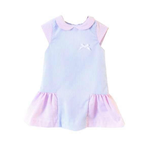 pink blue frock for baby girl