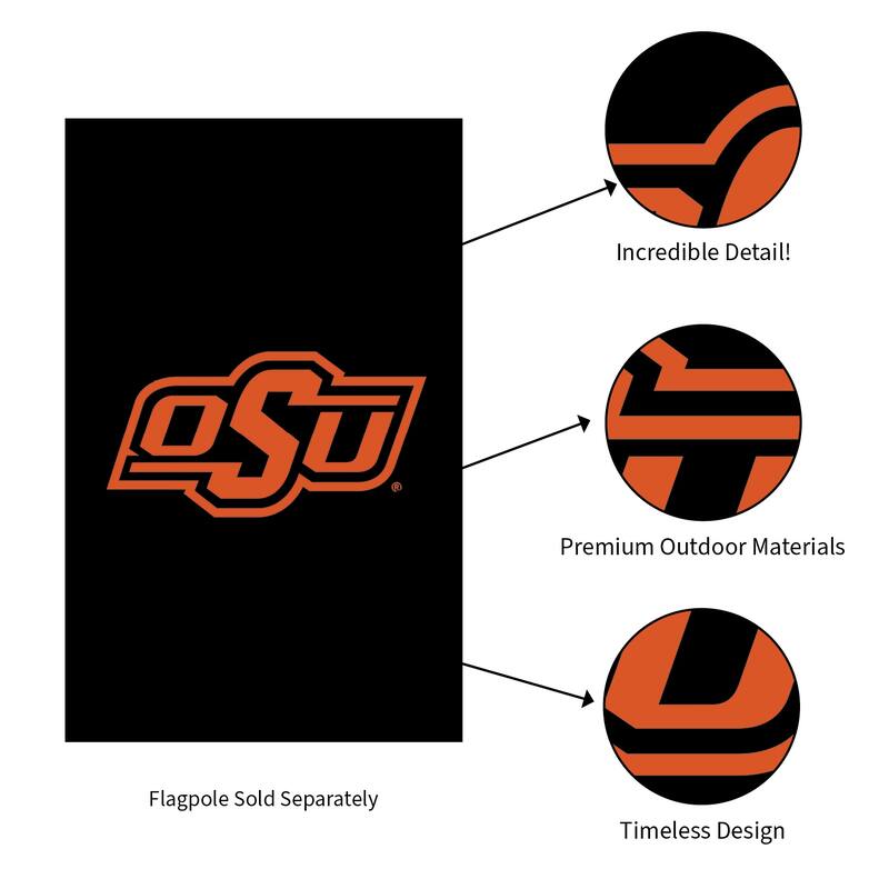Applique Flag, House Size, Oklahoma State University