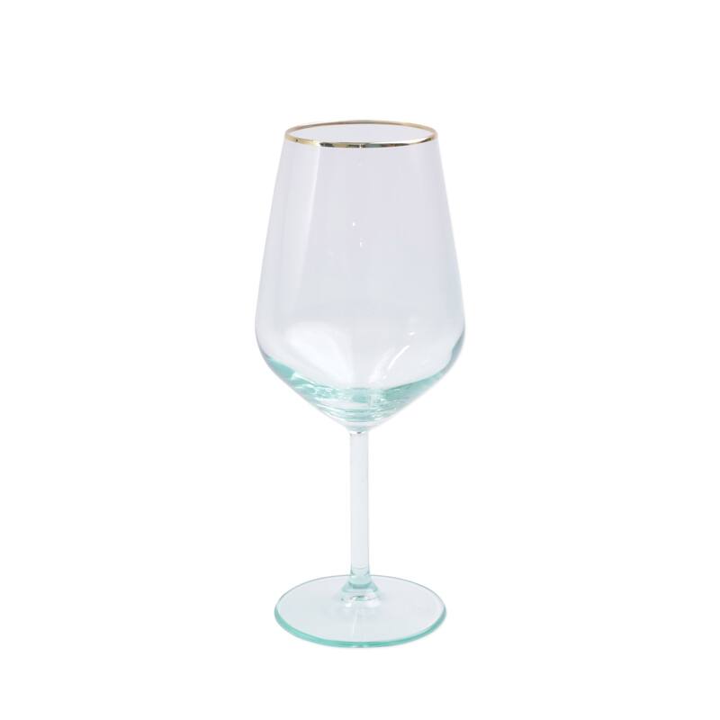 viva by VIETRI Rainbow Green Wine Glass