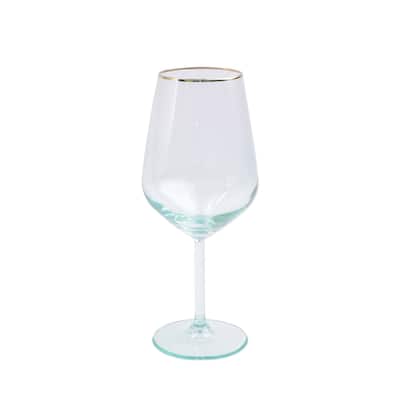 viva by VIETRI Rainbow Green Wine Glass