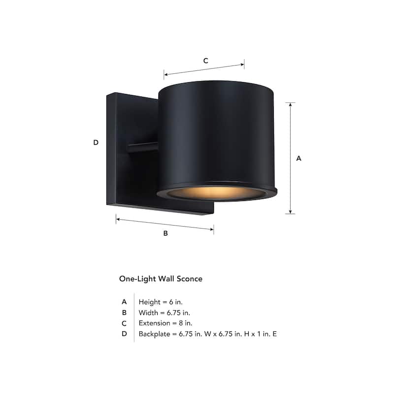 Designers Fountain D353C-WS Fleur Oasis 6" Tall Wall Sconce