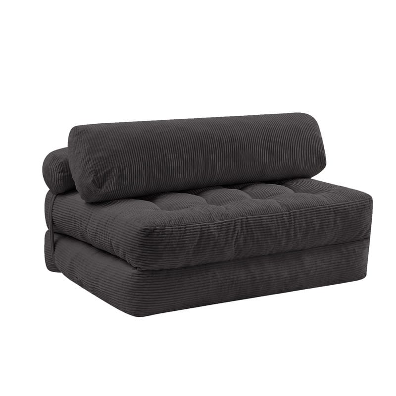 Mixoy W32''/W50'' Corded Velvet Fabric Folding Floor Lazy Futon Sofa Bed