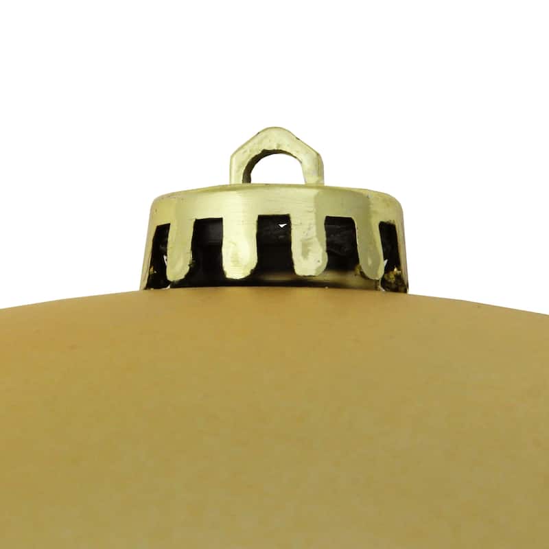 Matte Vegas Gold Shatterproof Christmas Ball Ornament