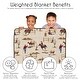 preview thumbnail 5 of 4, Sweet Jojo Designs Brown Western Cowboy Boy Toddler Weighted Blanket 5lbs for Kids - Cow Print and Wild West, Southern Charm