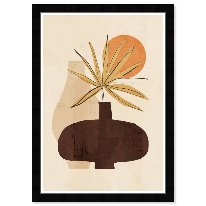 Wynwood Studio Prints Floral and Botanical Potted Plants Yellow and Modern & Contemporary Wall Art Canvas Print