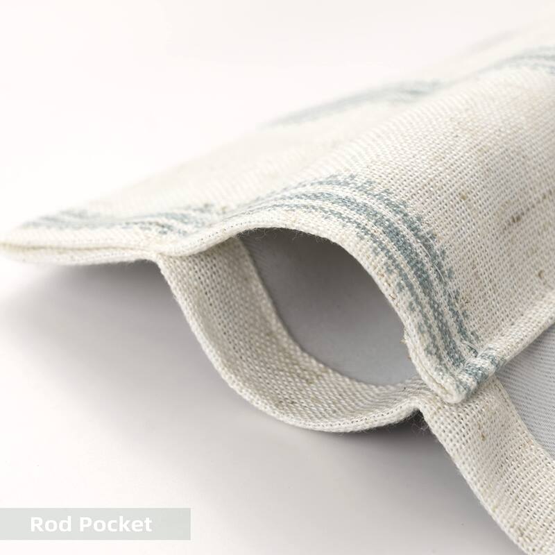 DriftAway Farmhouse Linen Blend Blackout Valance