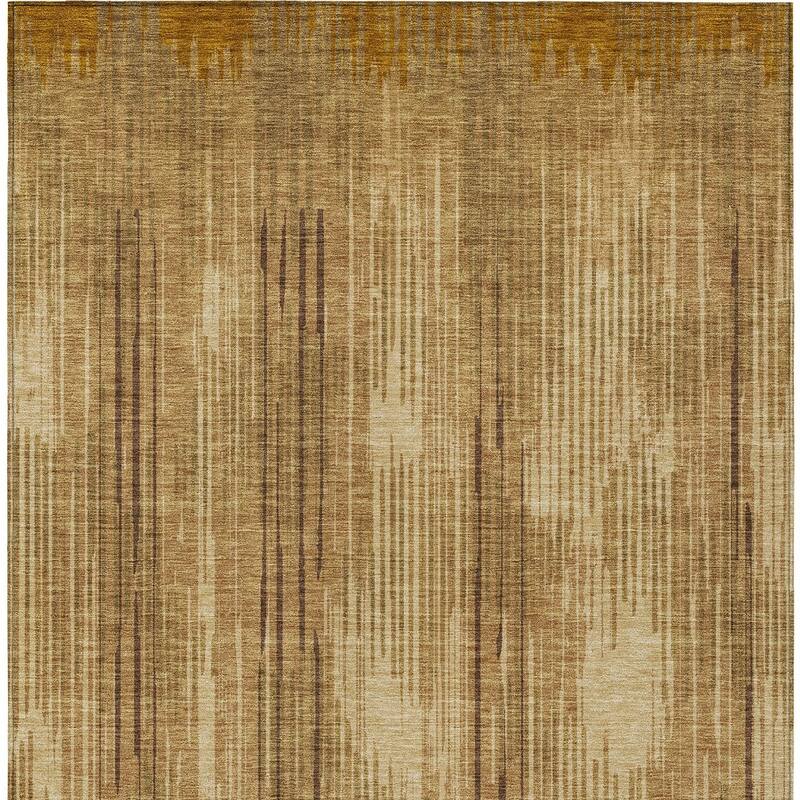 HomeRoots Striped Transitional Rectangle Outdoor Rug