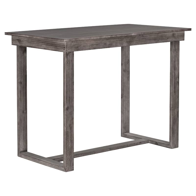 Roomfitters Farmhouse Counter Height 5-Piece Dining Table Set with Rectangular Table and 4 Chairs for Small Spaces