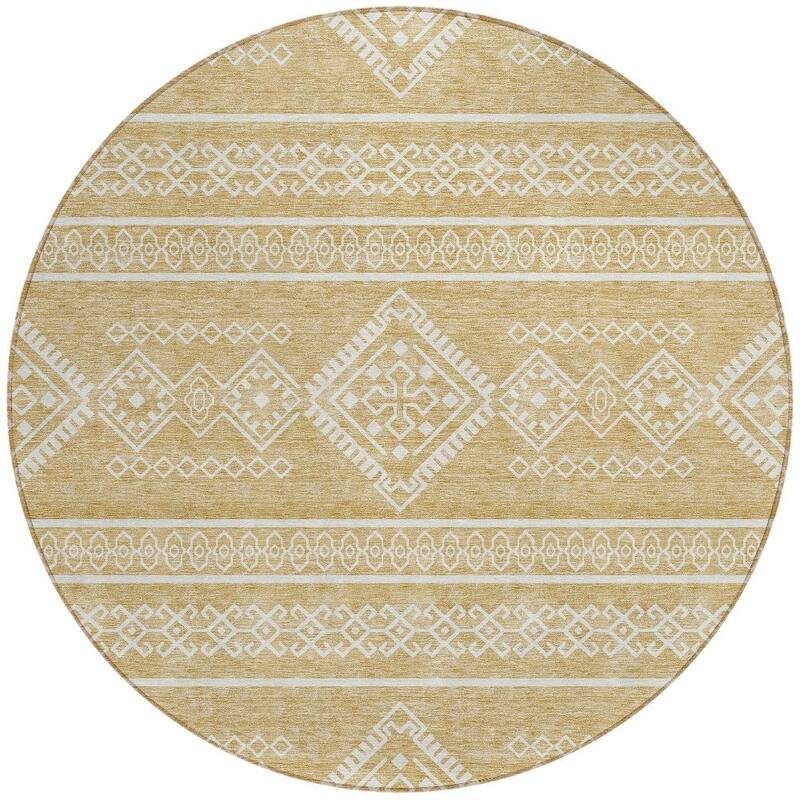 HomeRoots Southwestern Transitional Rectangle Outdoor Rug