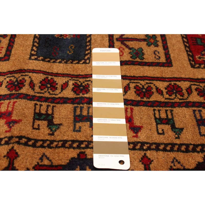 ECARPETGALLERY Hand-knotted Teimani Light Brown Wool Rug - 6'8 x 9'5