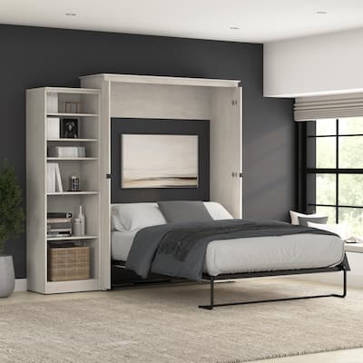 Key West Queen Murphy Bed with Closet Organizer (94W) by Bestar