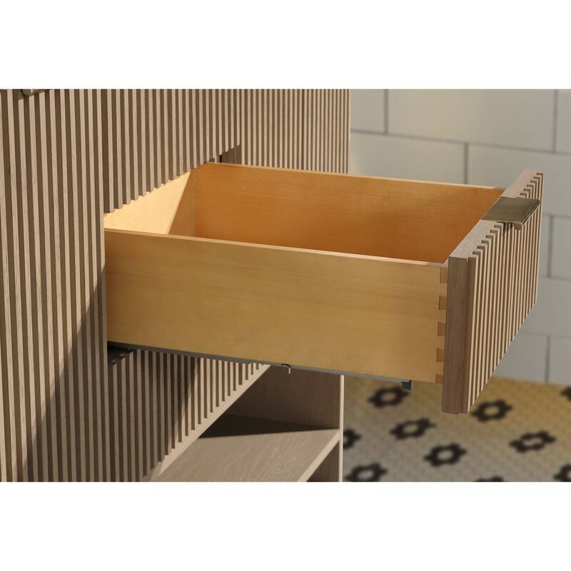 Ari Bath San Diego 55" Freestanding Bathroom Vanity Oak