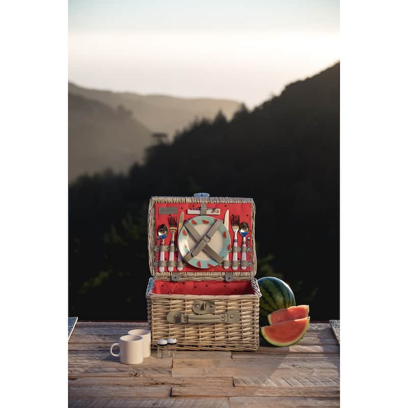 Picnic Time Catalina Picnic Basket, (Watermelon Collection) - N/A