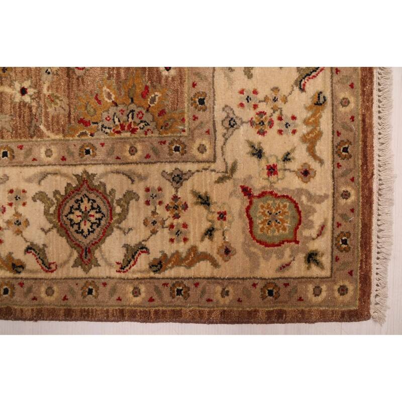 ECARPETGALLERY Hand-knotted Jamshidpour Brown Wool Rug - 5'8 x 8'1