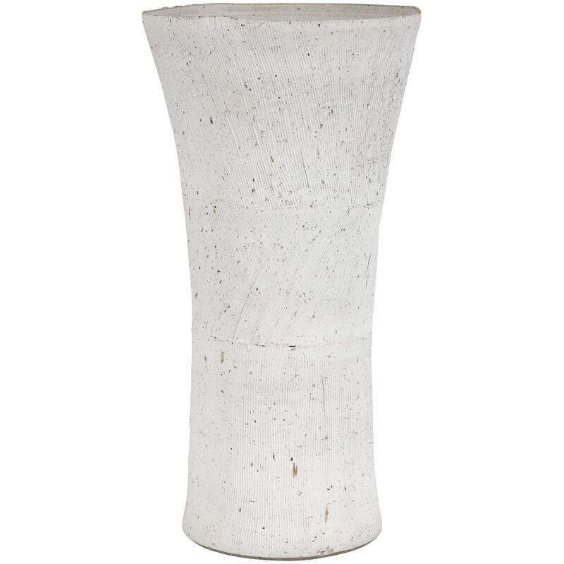 Uttermost 18105 Floreana 15-1/2" Tall Ceramic Vase - White