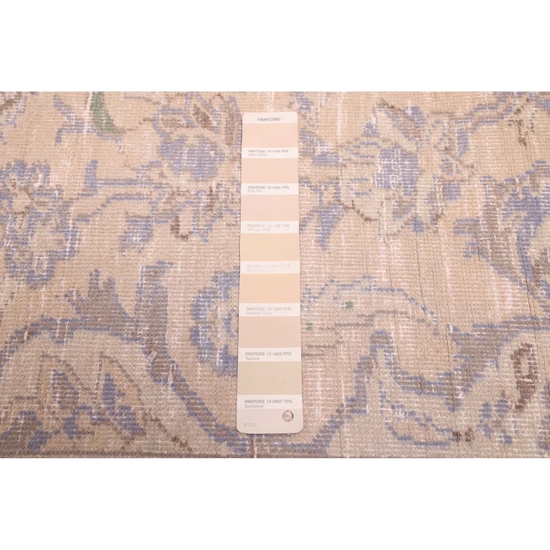 ECARPETGALLERY Hand-knotted Antalya Vintage Beige Wool Rug - 8'5 x 10'10