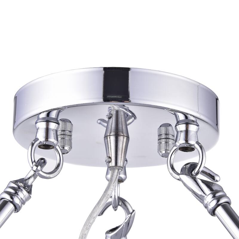 Leonce 4 - Light Chandelier Style Drum Semi Flush Mount