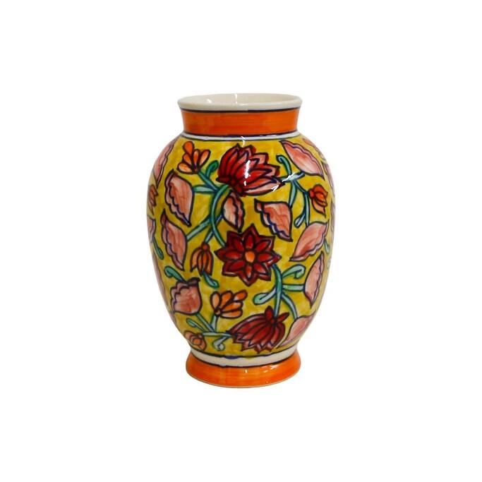 Home&Manor Classic Ceramic Vase Multicolor
