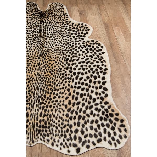 Erin Gates by Momeni Acadia Animal Print Faux Hide Area Rug - 5'3" x 7'10"