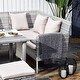 preview thumbnail 5 of 7, Outsunny 5-Piece Modern Outdoor Wicker Patio Furniture Sets with PE Rattan Resistant to Weather & Quality Build
