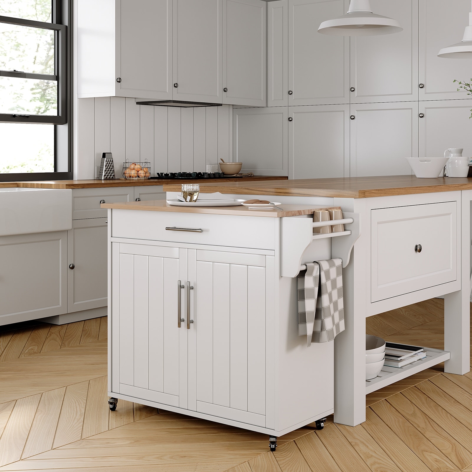 Rolling Kitchen Island With Storage Cabinet On Sale Bed Bath   Rolling Kitchen Island With Storage Cabinet 