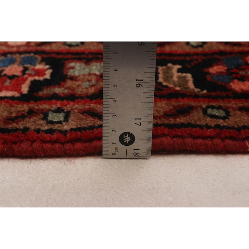 ECARPETGALLERY Hand-knotted Andelz Red Wool Rug - 3'7 x 10'2