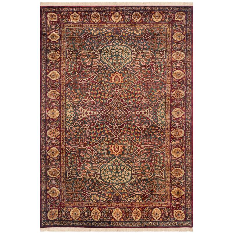 SAFAVIEH Couture Hand-knotted Lavar Mansooreh Traditional Oriental Wool Rug with Fringe