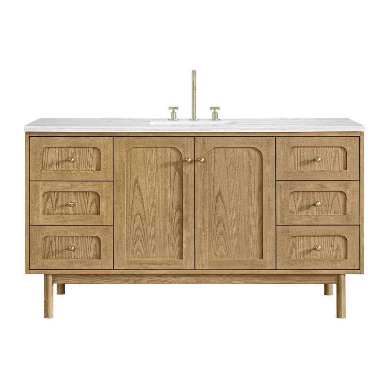 Laurent 60" Single Vanity, Light Natural Oak - 60S