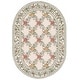 preview thumbnail 44 of 57, SAFAVIEH Handmade Chelsea Karley Trellis French Country Wool Rug 4'6" x 6'6" Oval - Ivory - Oval