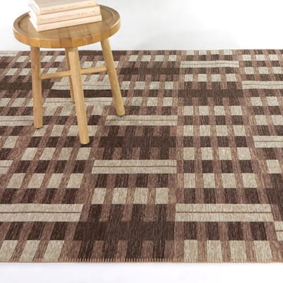 Coburn Modern Striped Indoor/Outdoor Area Rug