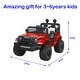 preview thumbnail 22 of 33, 12V Kids Ride-On Car with Remote Control, Music Board & Independent Swing Function Red