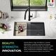 preview thumbnail 108 of 122, KRAUS Bellucci Workstation Undermount Granite Composite Kitchen Sink