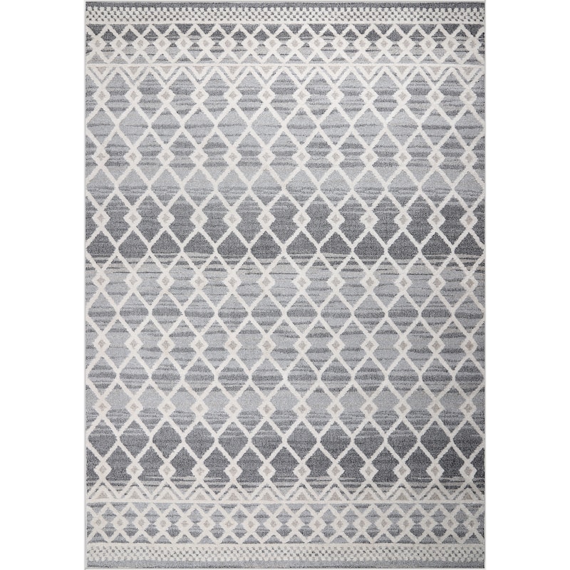 Venice Collection Moroccan Style Area Rug - 7'10'' X 10'10''
