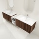 preview thumbnail 70 of 131, BNK 12/24/36/48/60 Inch Wall-Mounted Bathroom Vanity, Bathroom Cabinet with Doors or Side Shelves