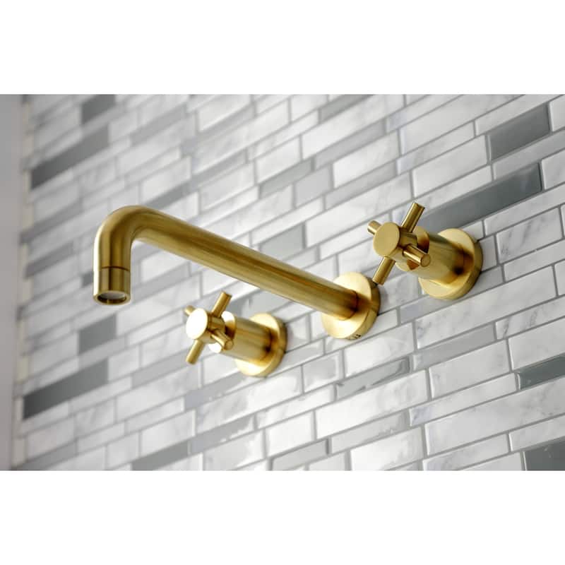 Kingston Brass Concord 3-Hole Wall Mount Roman Tub Faucet