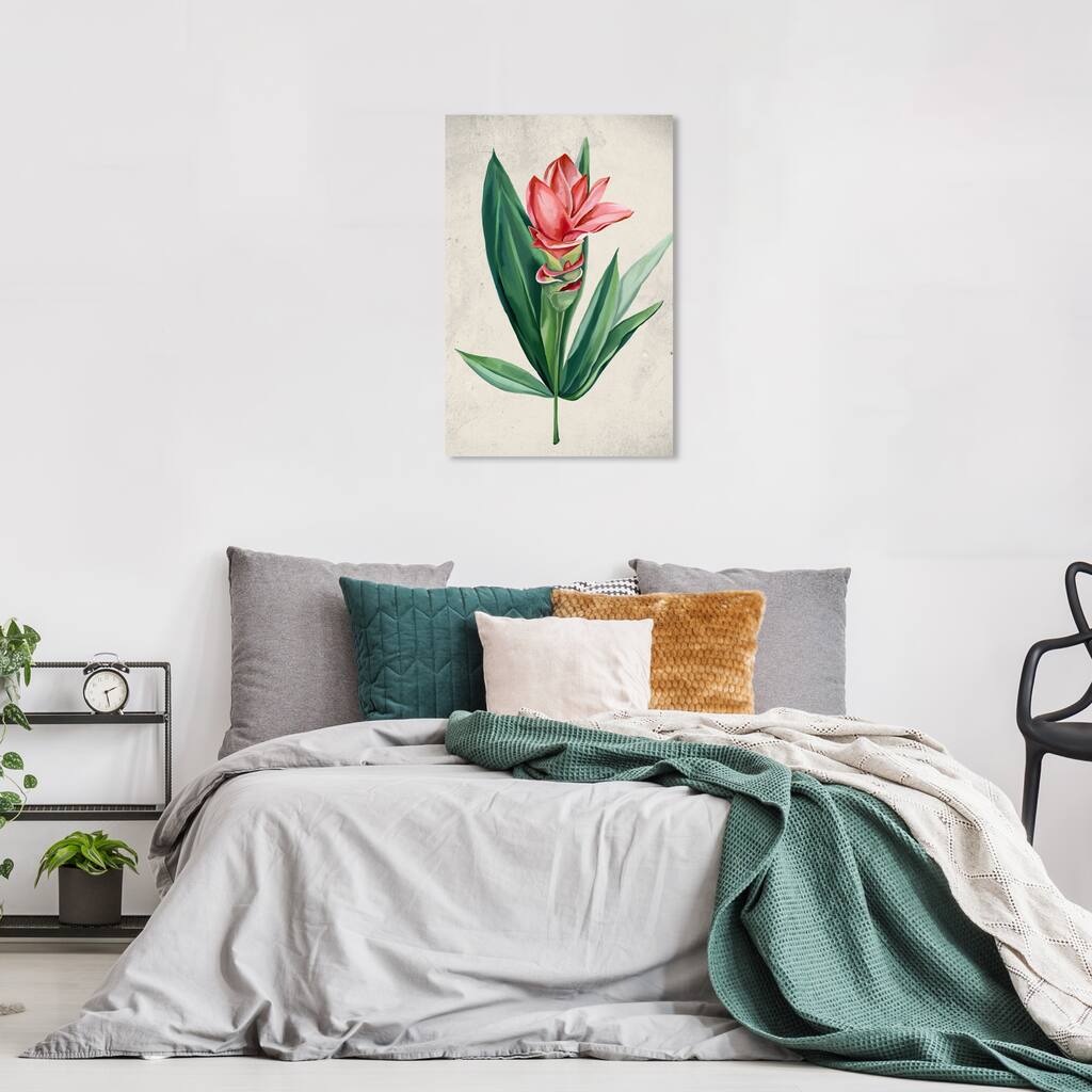 Wynwood Studio Canvas Floral and Botanical Blossoming Floral Red and Traditional Wall Art Canvas Print