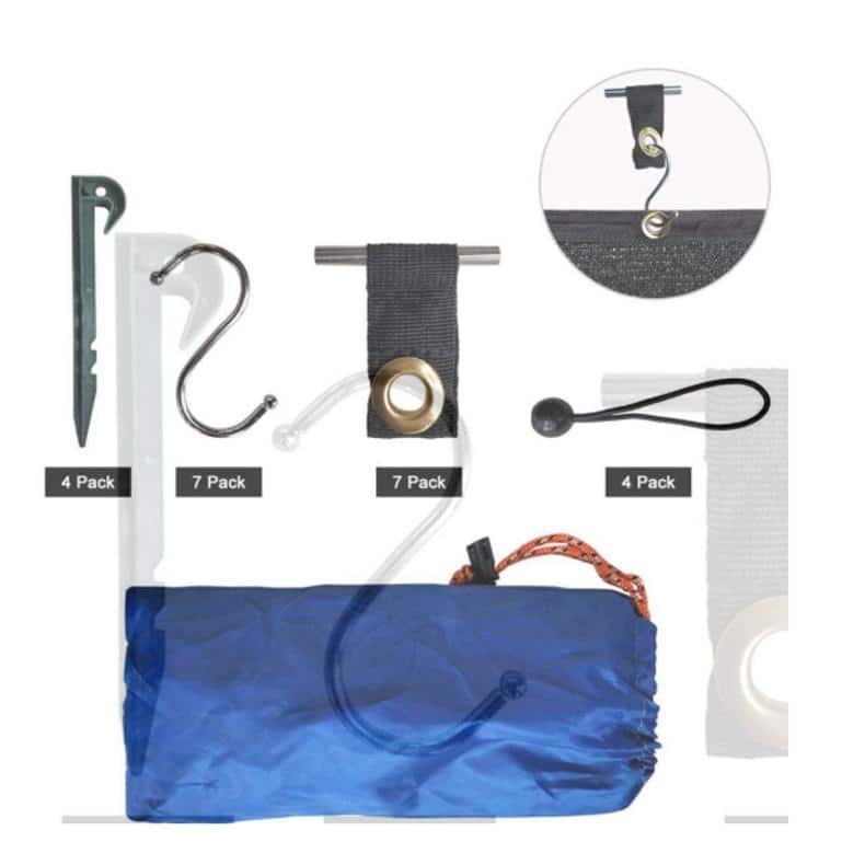 Origin RV Awning Privacy Sunblock Screen Shade Panel Kit,Dark Green